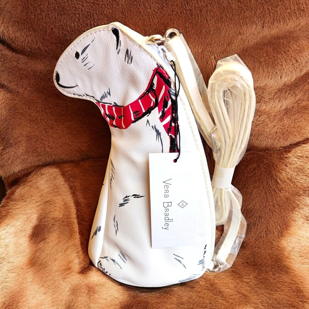 Vera Bradley's Faux Leather POLAR BEAR BAG PURSE in BEARY MERRY Pattern NWT